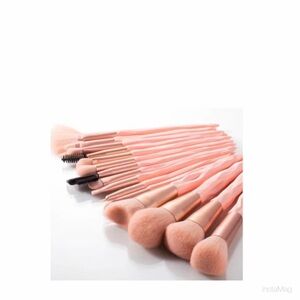 NEW 14 Piece Makeup Brush Set Blush Pink